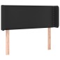 vidaXL Cabecero de cuero sintético negro 103x16x78/88 cm