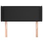 vidaXL Cabecero de cuero sintético negro 103x16x78/88 cm