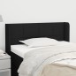 vidaXL Cabecero de tela negro 83x16x78/88 cm