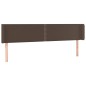 vidaXL Cabecero de cuero sintético marrón 183x16x78/88 cm vidaXL Cabecero de cuero sintético marrón 183x16x78/88 cm