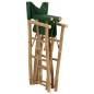 vidaXL Sillas de director plegables 2 piezas bambú y tela verde vidaXL Sillas de director plegables 2 piezas bambú y tela verde
