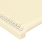vidaXL Cabecero de cuero sintético color crema 203x16x78/88 cm vidaXL Cabecero de cuero sintético color crema 203x16x78/88 cm