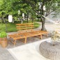 vidaXL Banco de jardín 2 en 1 190 cm madera maciza acacia vidaXL Banco de jardín 2 en 1 190 cm madera maciza acacia