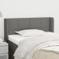 vidaXL Cabecero de tela gris oscuro 103x16x78/88 cm vidaXL Cabecero de tela gris oscuro 103x16x78/88 cm