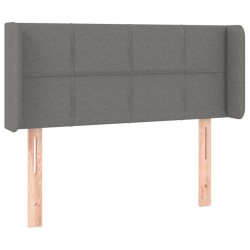 vidaXL Cabecero de tela gris oscuro 103x16x78/88 cm
