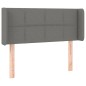vidaXL Cabecero de tela gris oscuro 103x16x78/88 cm vidaXL Cabecero de tela gris oscuro 103x16x78/88 cm