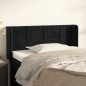 vidaXL Cabecero de terciopelo negro 83x16x78/88 cm