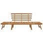 vidaXL Banco de jardín 2 en 1 190 cm madera maciza acacia vidaXL Banco de jardín 2 en 1 190 cm madera maciza acacia