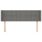 vidaXL Cabecero de tela gris oscuro 147x16x78/88 cm vidaXL Cabecero de tela gris oscuro 147x16x78/88 cm