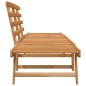 vidaXL Banco de jardín 2 en 1 190 cm madera maciza acacia vidaXL Banco de jardín 2 en 1 190 cm madera maciza acacia