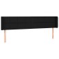 vidaXL Cabecero de tela negro 183x16x78/88 cm vidaXL Cabecero de tela negro 183x16x78/88 cm