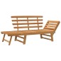 vidaXL Banco de jardín 2 en 1 190 cm madera maciza acacia vidaXL Banco de jardín 2 en 1 190 cm madera maciza acacia