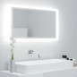 vidaXL Espejo de baño acrílico blanco brillo 80x8,5x37 cm vidaXL Espejo de baño acrílico blanco brillo 80x8,5x37 cm