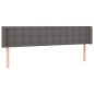 vidaXL Cabecero de cuero sintético gris 203x16x78/88 cm vidaXL Cabecero de cuero sintético gris 203x16x78/88 cm