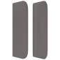 vidaXL Cabecero de cuero sintético gris 203x16x78/88 cm vidaXL Cabecero de cuero sintético gris 203x16x78/88 cm
