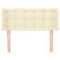 vidaXL Cabecero de cuero sintético color crema 83x16x78/88 cm