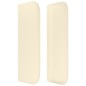 vidaXL Cabecero de cuero sintético color crema 83x16x78/88 cm