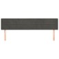 vidaXL Cabecero de terciopelo gris oscuro 203x16x78/88 cm vidaXL Cabecero de terciopelo gris oscuro 203x16x78/88 cm