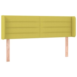 vidaXL Cabecero de tela verde 147x16x78/88 cm