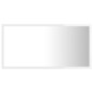 vidaXL Espejo de baño acrílico blanco brillo 80x8,5x37 cm vidaXL Espejo de baño acrílico blanco brillo 80x8,5x37 cm
