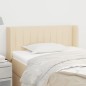 vidaXL Cabecero de tela color crema 83x16x78/88 cm vidaXL Cabecero de tela color crema 83x16x78/88 cm