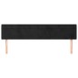 vidaXL Cabecero de terciopelo negro 163x16x78/88 cm vidaXL Cabecero de terciopelo negro 163x16x78/88 cm