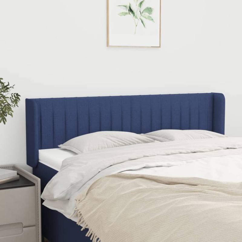 vidaXL Cabecero de tela azul 147x16x78/88 cm vidaXL Cabecero de tela azul 147x16x78/88 cm