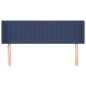 vidaXL Cabecero de tela azul 147x16x78/88 cm vidaXL Cabecero de tela azul 147x16x78/88 cm