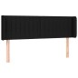 vidaXL Cabecero de tela negro 147x16x78/88 cm vidaXL Cabecero de tela negro 147x16x78/88 cm