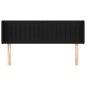vidaXL Cabecero de tela negro 147x16x78/88 cm vidaXL Cabecero de tela negro 147x16x78/88 cm