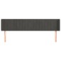 vidaXL Cabecero de terciopelo gris oscuro 203x16x78/88 cm vidaXL Cabecero de terciopelo gris oscuro 203x16x78/88 cm