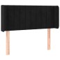 vidaXL Cabecero de terciopelo negro 83x16x78/88 cm