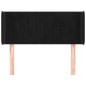 vidaXL Cabecero de terciopelo negro 83x16x78/88 cm