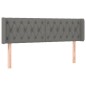 vidaXL Cabecero de tela gris oscuro 147x16x78/88 cm vidaXL Cabecero de tela gris oscuro 147x16x78/88 cm