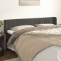 vidaXL Cabecero de terciopelo gris oscuro 183x16x78/88 cm vidaXL Cabecero de terciopelo gris oscuro 183x16x78/88 cm