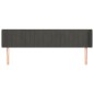 vidaXL Cabecero de terciopelo gris oscuro 183x16x78/88 cm vidaXL Cabecero de terciopelo gris oscuro 183x16x78/88 cm