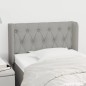 vidaXL Cabecero de tela gris claro 83x16x78/88 cm vidaXL Cabecero de tela gris claro 83x16x78/88 cm