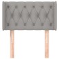 vidaXL Cabecero de tela gris claro 83x16x78/88 cm vidaXL Cabecero de tela gris claro 83x16x78/88 cm