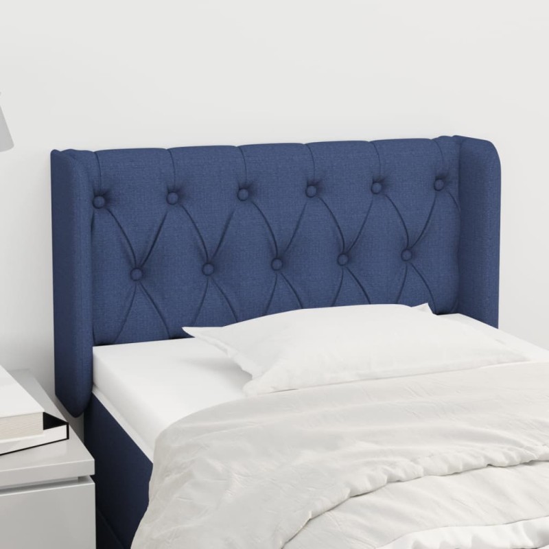 vidaXL Cabecero de tela azul 83x16x78/88 cm vidaXL Cabecero de tela azul 83x16x78/88 cm