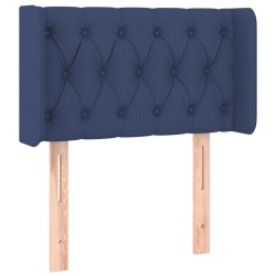 vidaXL Cabecero de tela azul 83x16x78/88 cm
