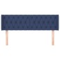 vidaXL Cabecero de tela azul 147x16x78/88 cm vidaXL Cabecero de tela azul 147x16x78/88 cm