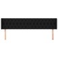 vidaXL Cabecero de tela negro 183x16x78/88 cm vidaXL Cabecero de tela negro 183x16x78/88 cm