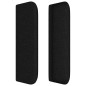 vidaXL Cabecero de tela negro 183x16x78/88 cm vidaXL Cabecero de tela negro 183x16x78/88 cm