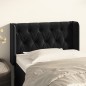 vidaXL Cabecero de terciopelo negro 83x16x78/88 cm vidaXL Cabecero de terciopelo negro 83x16x78/88 cm
