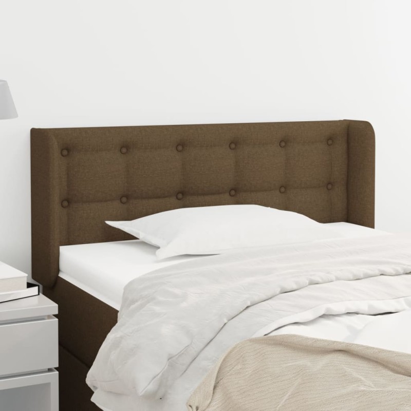 vidaXL Cabecero de tela gris oscuro 103x16x78/88 cm vidaXL Cabecero de tela gris oscuro 103x16x78/88 cm