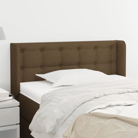 vidaXL Cabecero de tela gris oscuro 103x16x78/88 cm