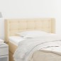 vidaXL Cabecero de tela color crema 83x16x78/88 cm vidaXL Cabecero de tela color crema 83x16x78/88 cm