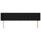 vidaXL Cabecero de tela negro 203x16x78/88 cm vidaXL Cabecero de tela negro 203x16x78/88 cm