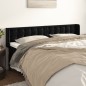 vidaXL Cabecero de terciopelo negro 203x16x78/88 cm vidaXL Cabecero de terciopelo negro 203x16x78/88 cm