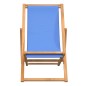vidaXL Tumbona de teca 56x105x96 cm color azul vidaXL Tumbona de teca 56x105x96 cm color azul